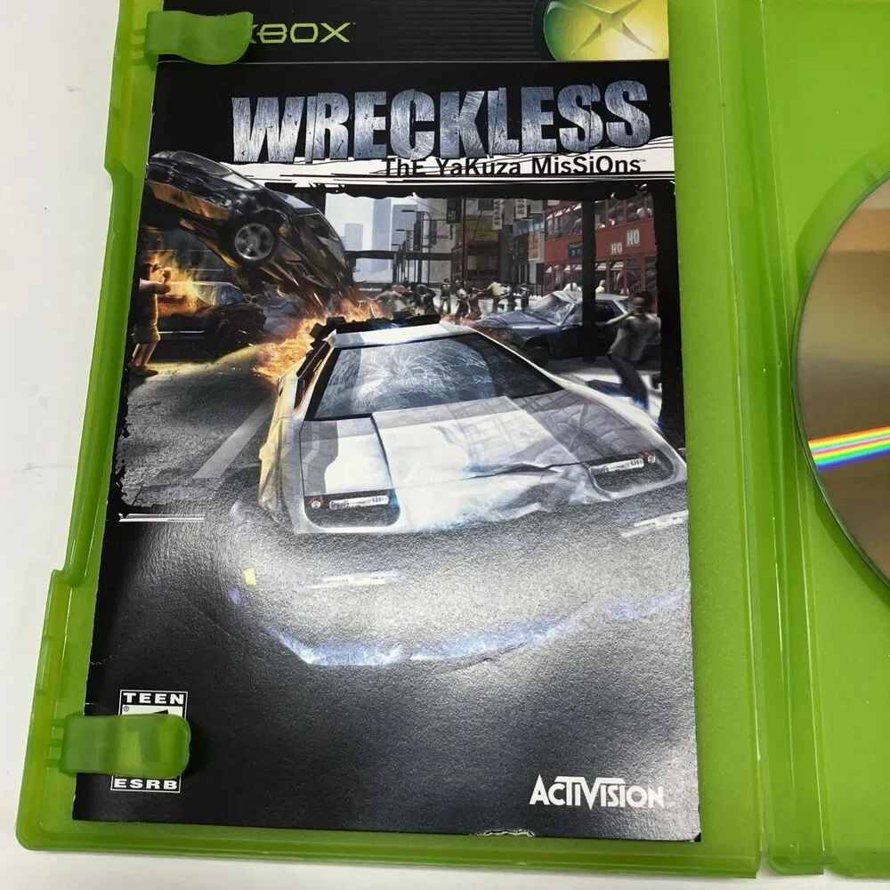 Wreckless: The Yakuza Missions (Microsoft Xbox, 2002) CIB Complete - Tested